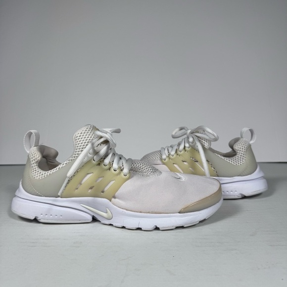 Nike Other - Nike Air Presto Essential Triple White Sneakers Youth Sz 6 Womens Sz 8
